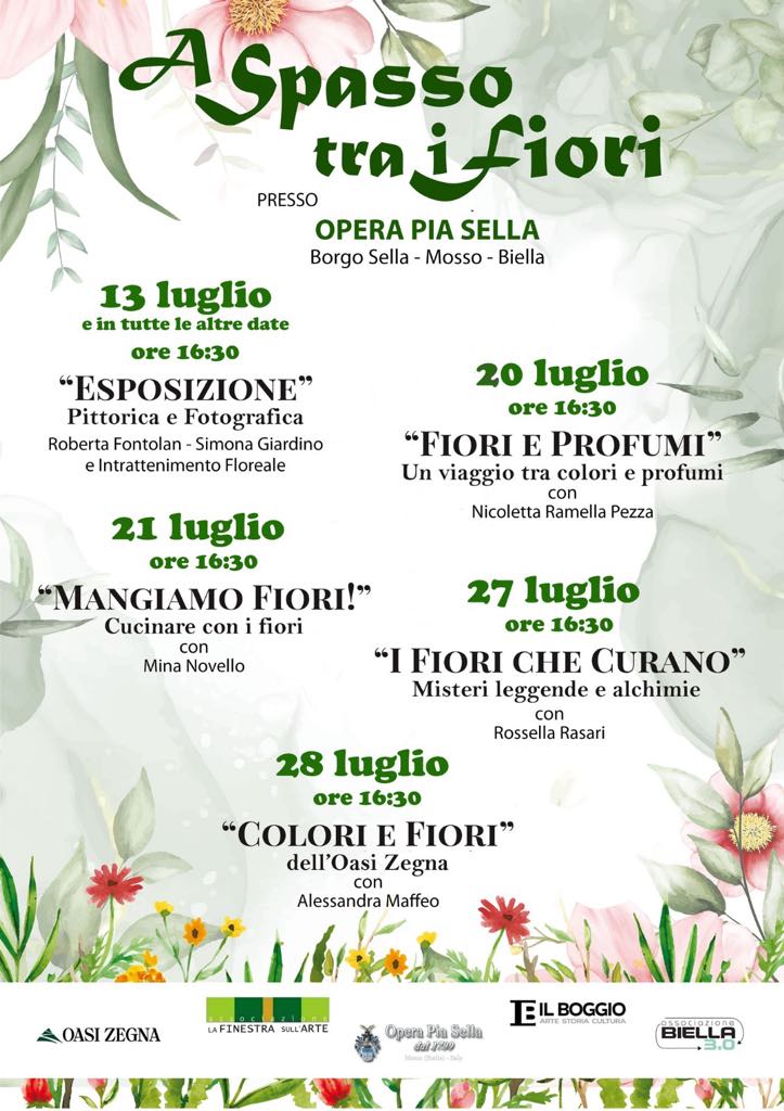 A spasso tra i fiori” con l’Opera Pia Sella e la nostra associazione